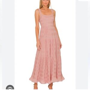 Jonathan Simkhai Celeste Tiered Dress in Blush Pink – Size 0 (XS)